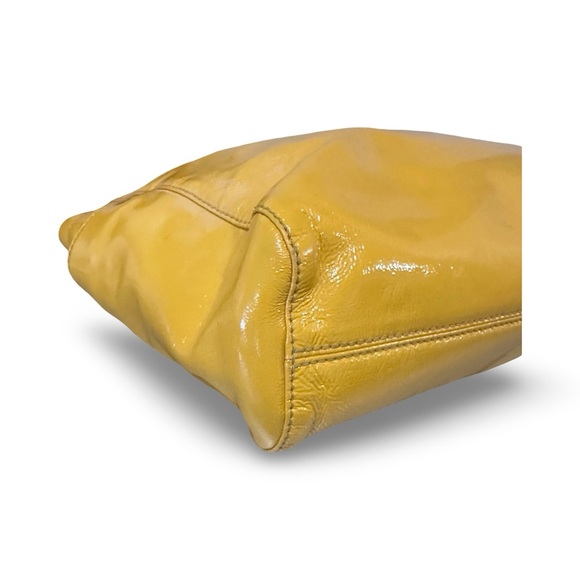 Michael kors Bedford tote bag patent yellow COA - Picture 5 of 13